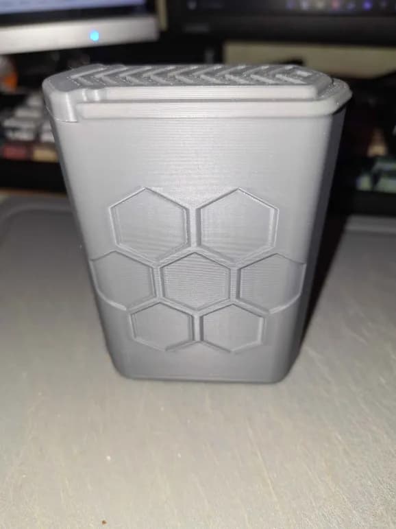 nice work on the modle.
it printed just fine and i dont think you need an infill over 25% with PLA+ filaments. well..... as long you dont try jack-up you car with that case. XD