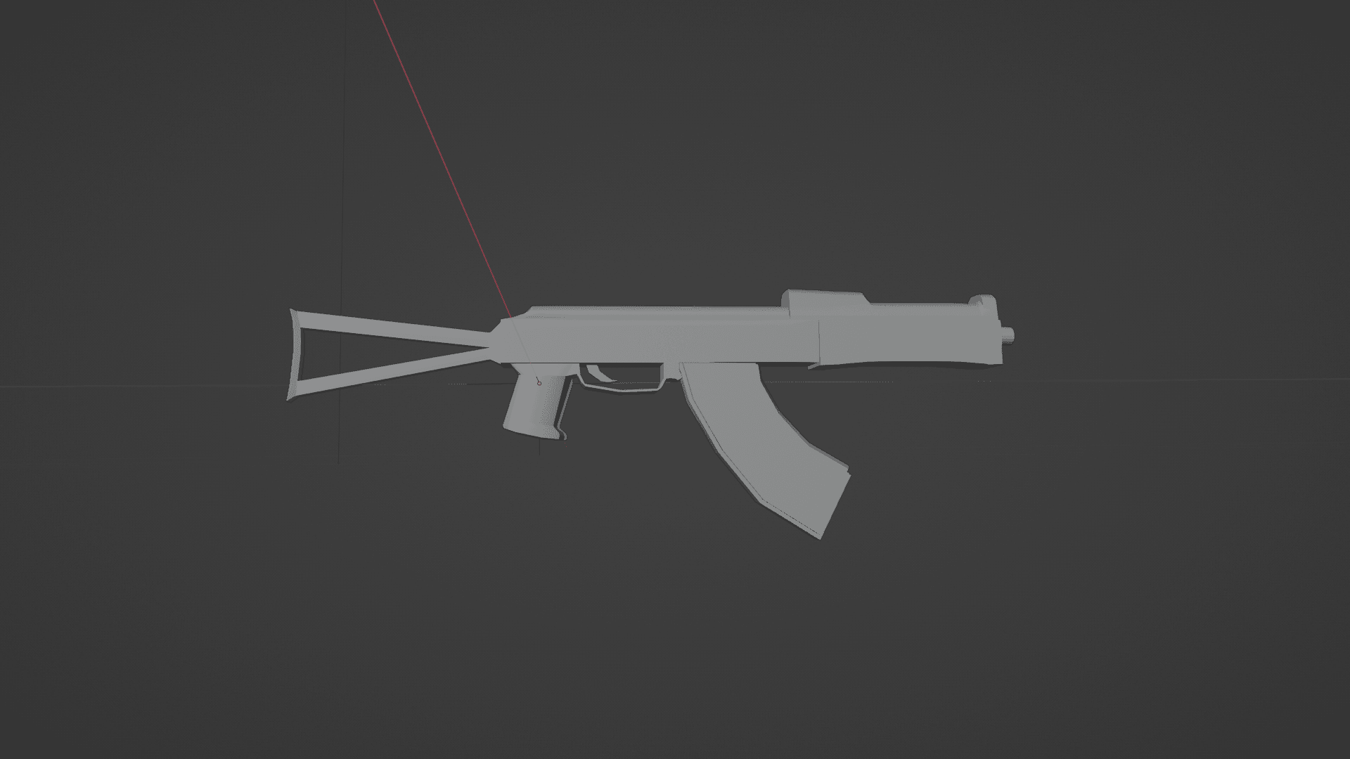 LOWPOLY AKS74 SMG for 3D printing 3d model