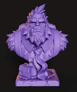 Bigfoot Bust | Elite Exclusive Custom Design 3d model