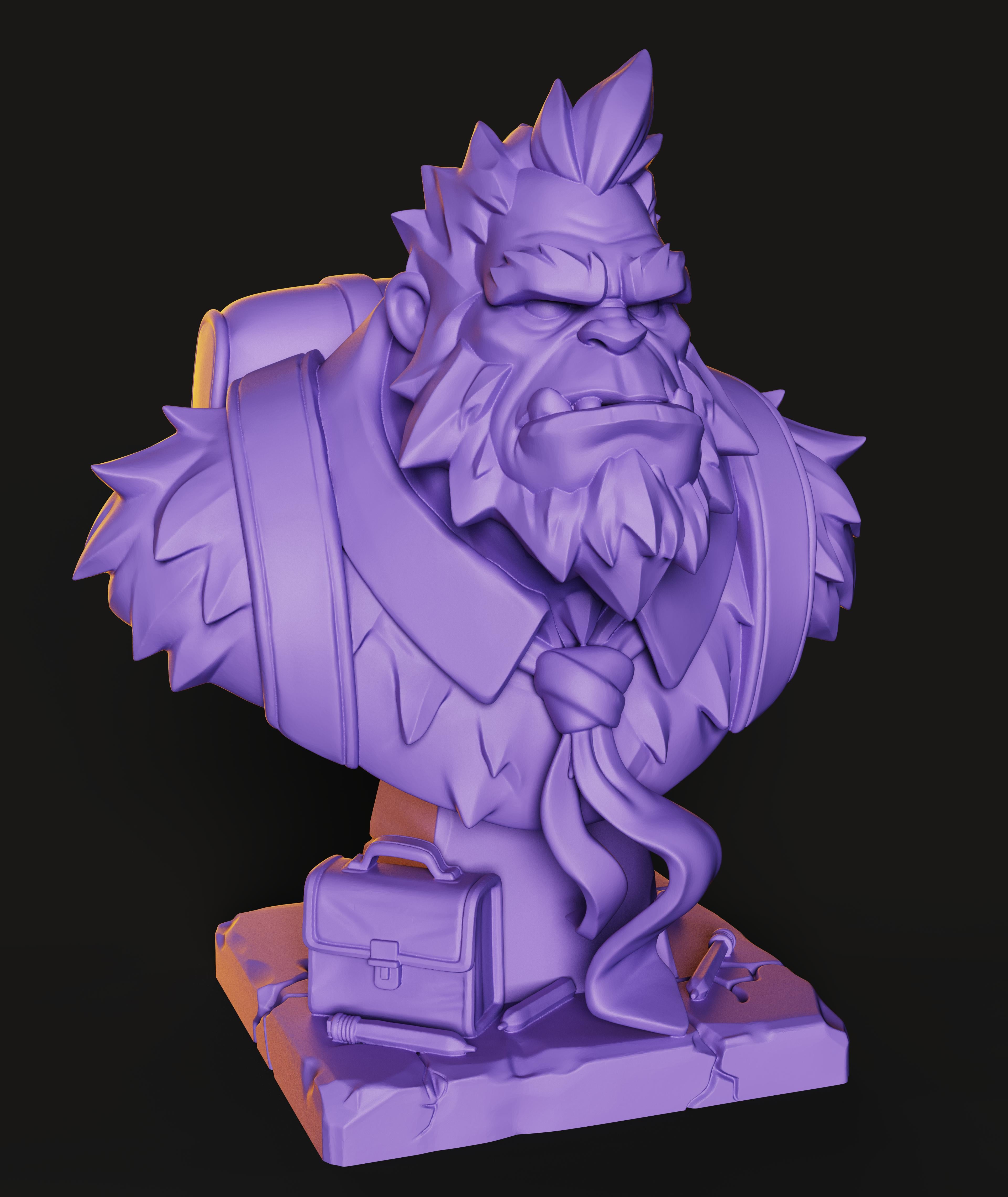 Bigfoot Bust | Elite Exclusive Custom Design 3d model