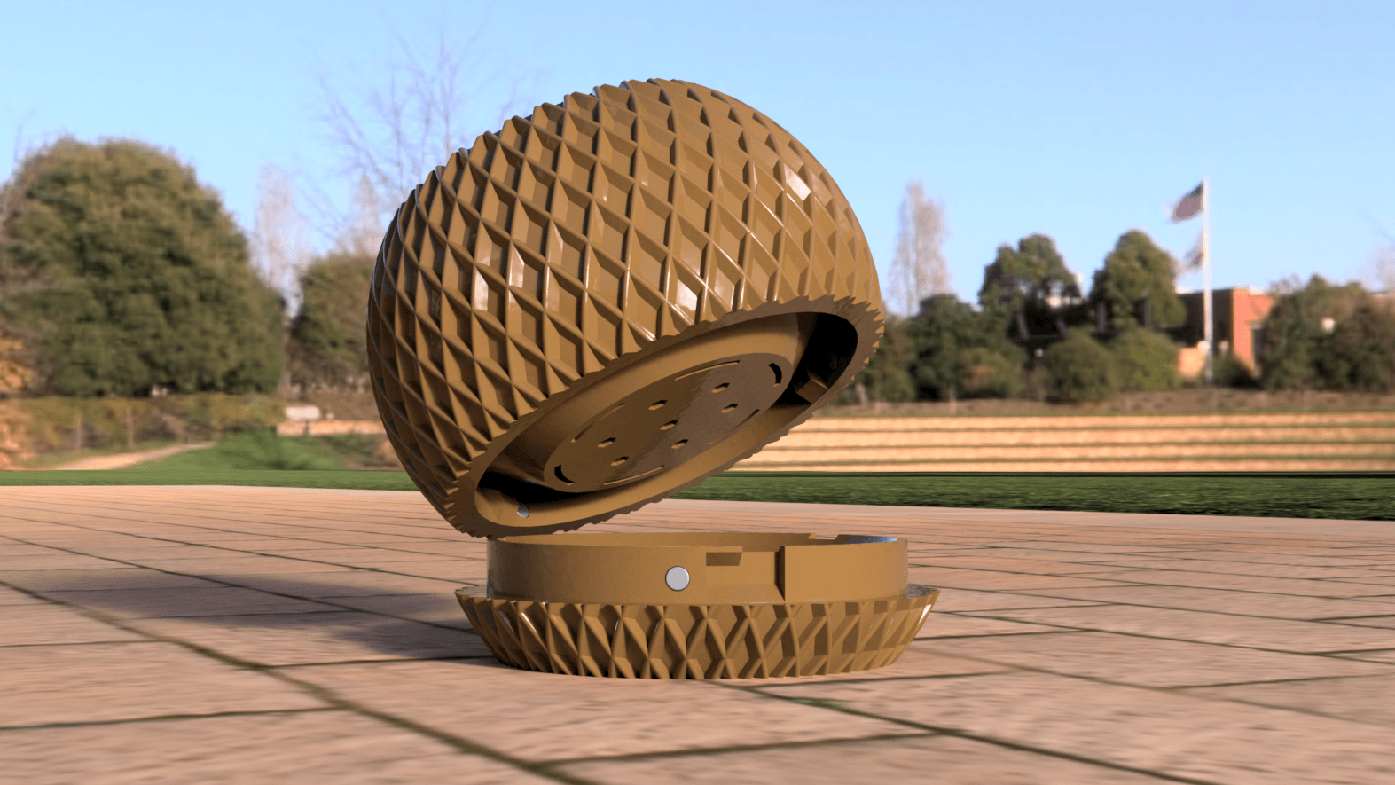 Modern Planter 002 3d model