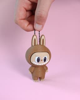 Labubu Fidget Clicker Keychain 3d model