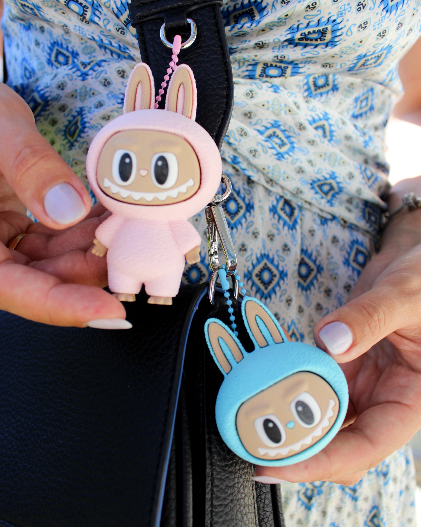 Labubu Fidget Clicker Keychain 3d model