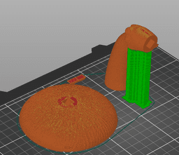 Mushroom Floating Shelf Decor /3MF 3d model