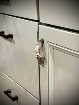 natural wood drawer handle 3d model