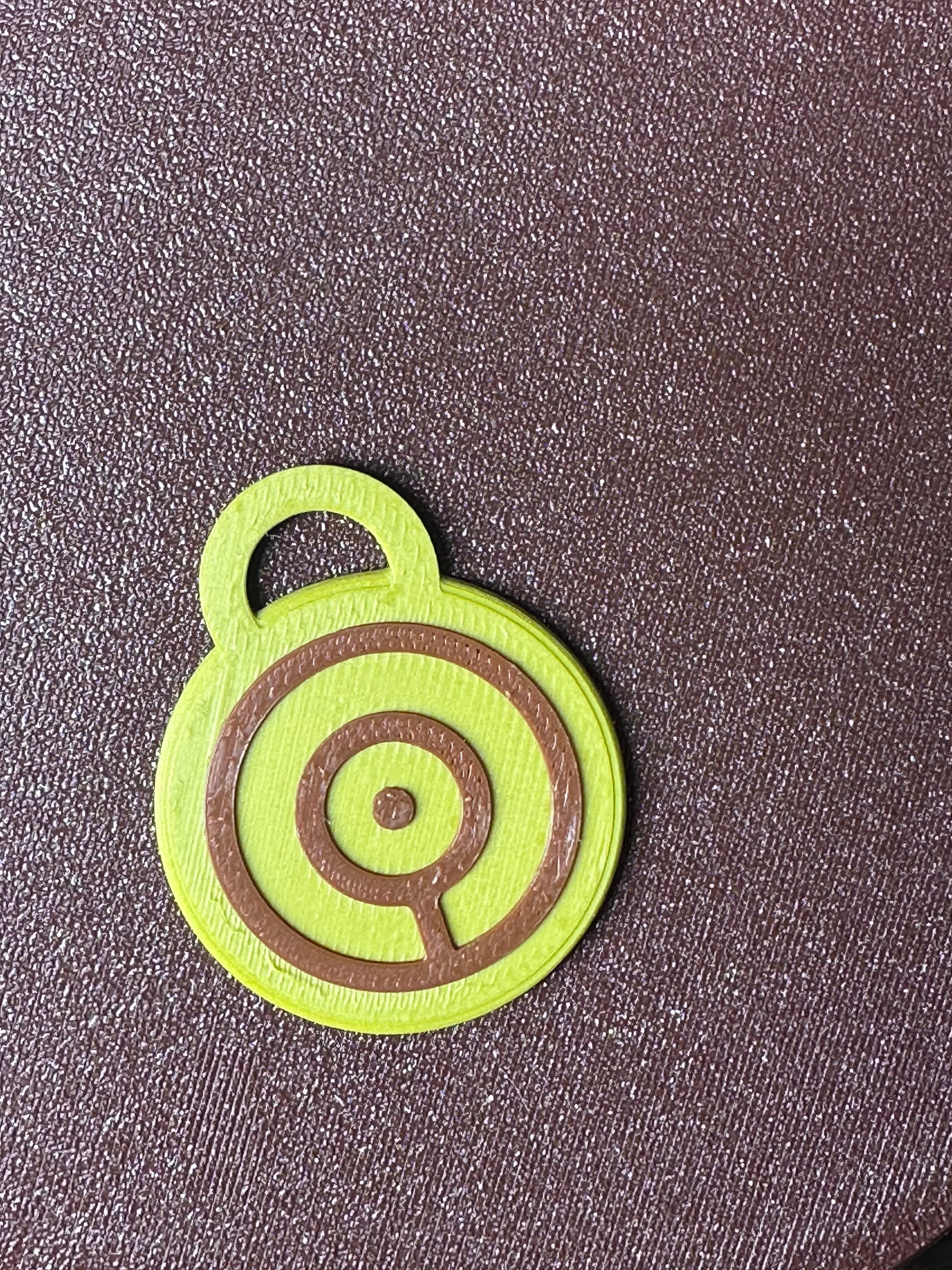 POKEMON UNOWN MMU KEYCHAIN OR BAG PULL “O” 3d model