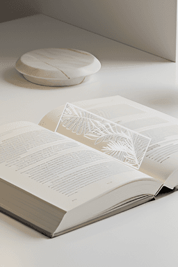 Leaf Bookmark, Gift Bookmark 3d model