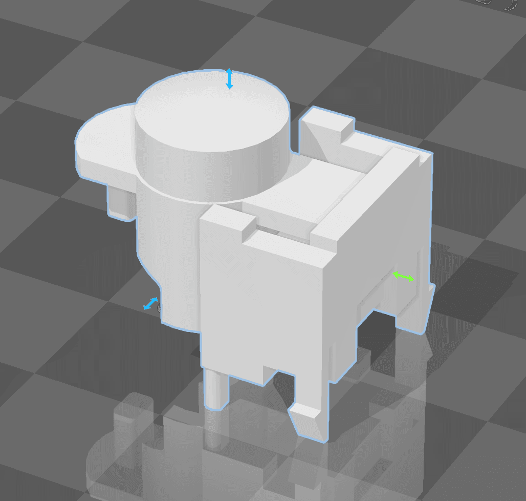 Roland GX-24 Control Panel Button 3d model