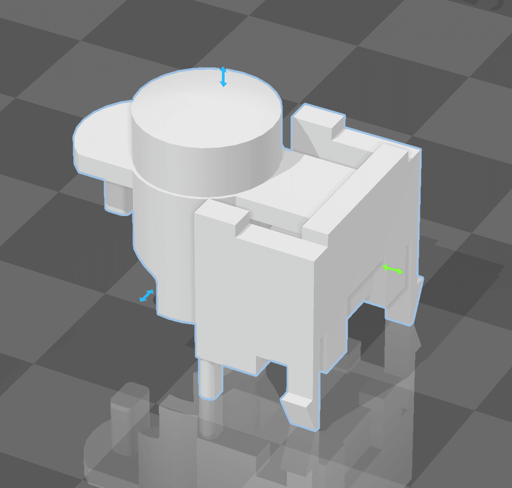 Roland GX-24 Control Panel Button 3d model