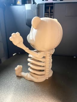 Teddy Bear Skeleton Decor / No Supports 3d model