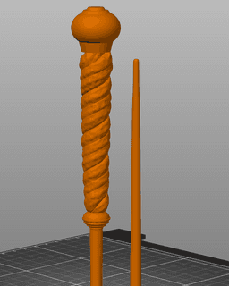 Alecto Carrow's Wand - Harry Potter 3d model