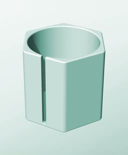 CH162-180-S Modular slotted component container modern decor 3d model