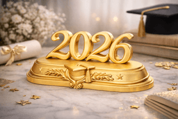 Graduation 2026 STL | Class of 2026 Decor | Graduation Gift | Graduation Table Display 3d model