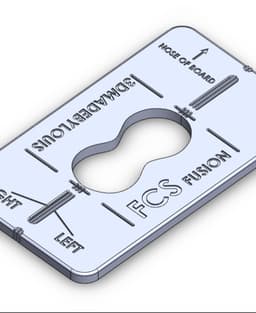 Router jig FCS fusion fin plugs 3d model