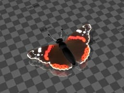 butterfly / schmetterling 3d model