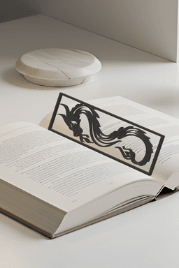 Dragon Bookmark, Gift Idea 3d model