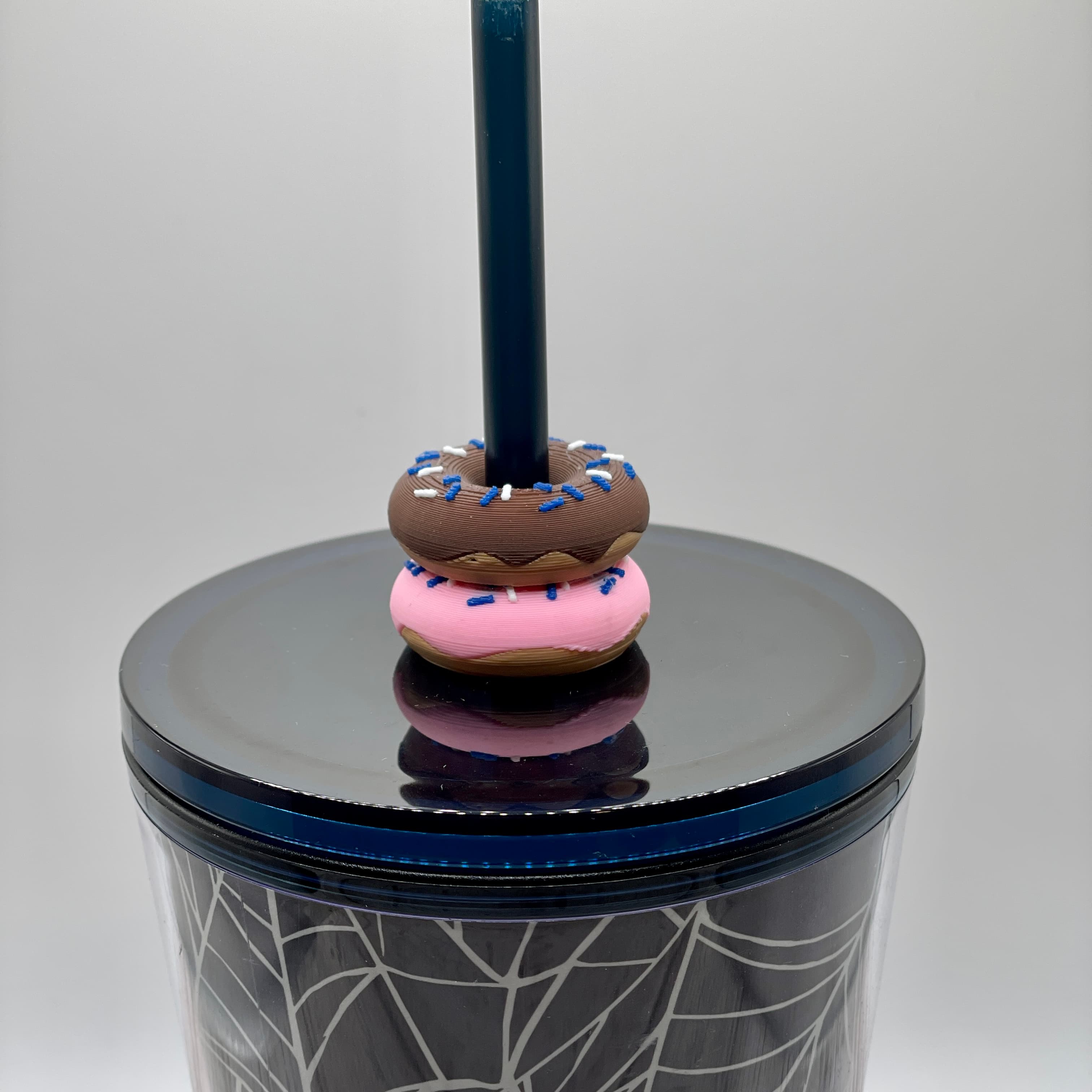 Donut Straw Topper 3d model