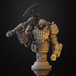 Harald the Executioner bust (Pre-Supported) 3d model
