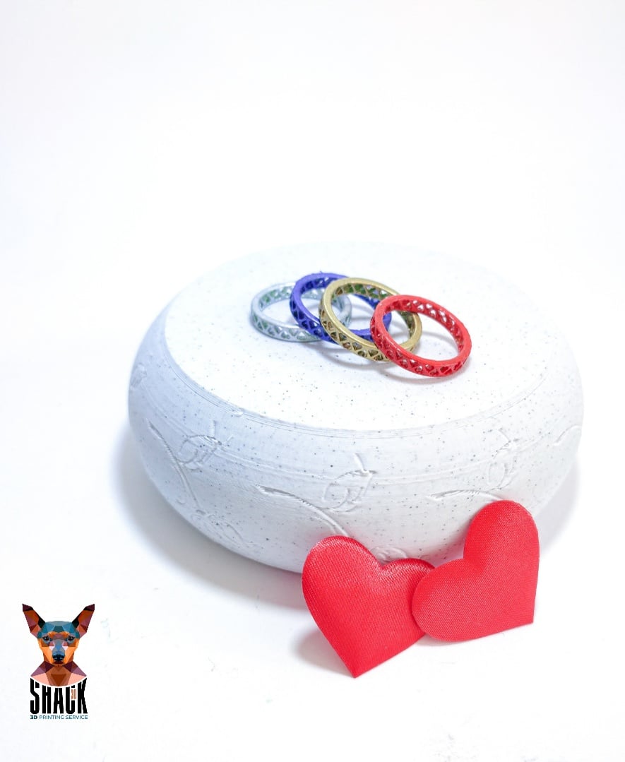 Thousand Hearts Ring 3d model