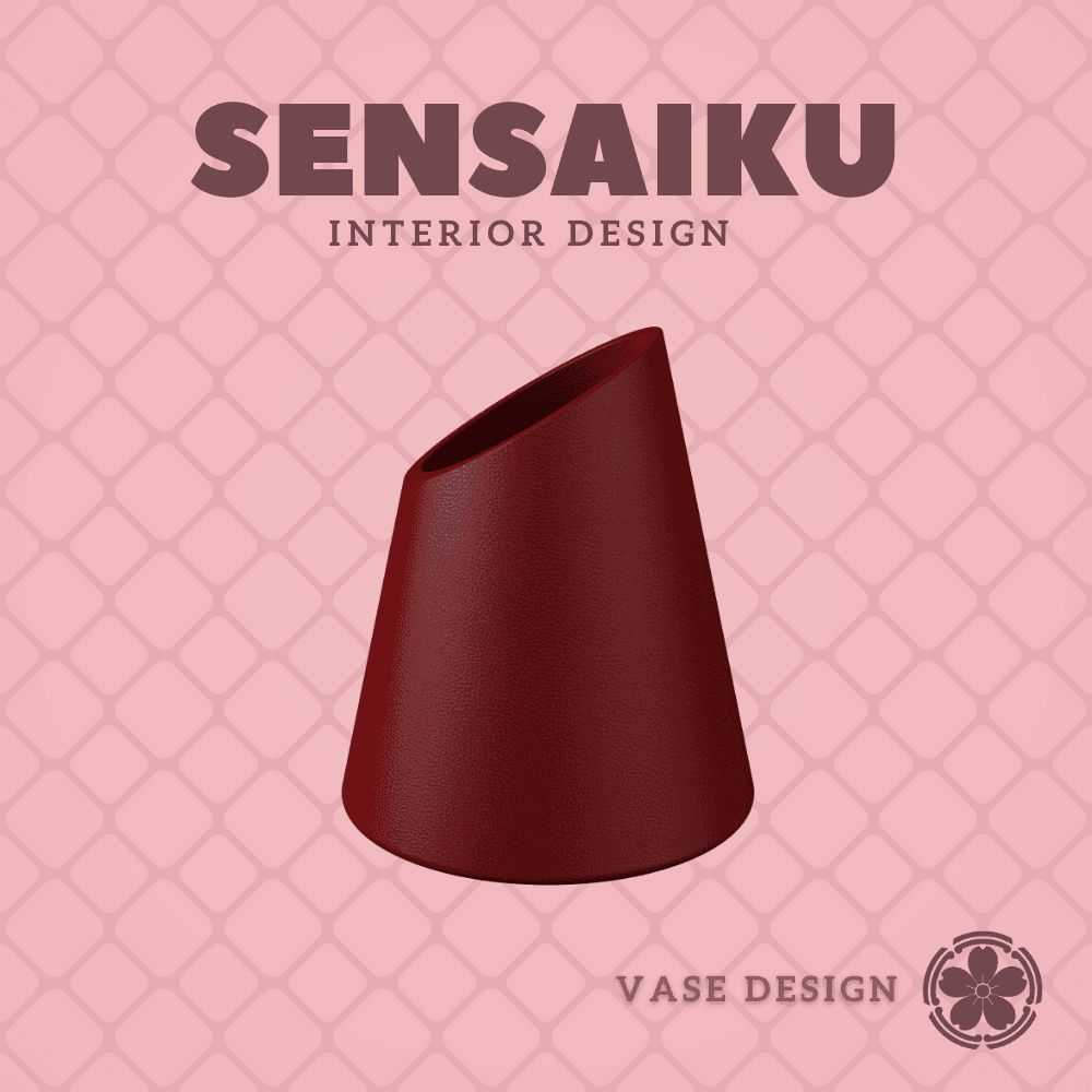 161. Cylinder - V119 Custom Vase Design - Ikebana Home Decoration 3d model