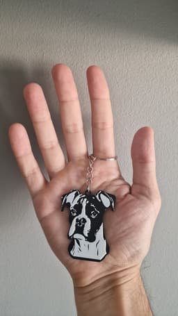 Boxer keychain 3d model