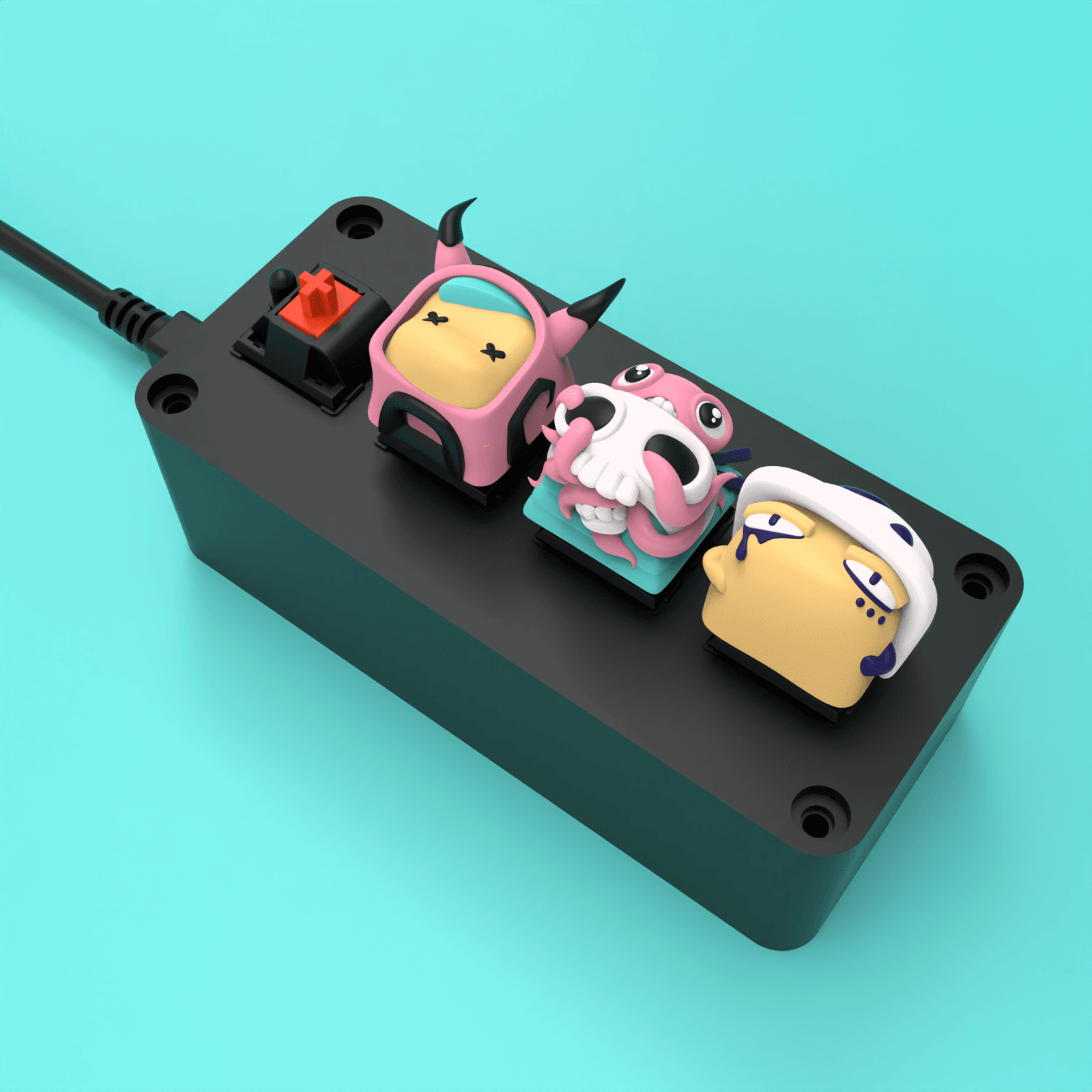 Art Toy Keycaps 3d model
