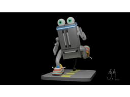 The Running Refrigerator 3d model