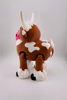 Longhorn Cow Flexi 3d model