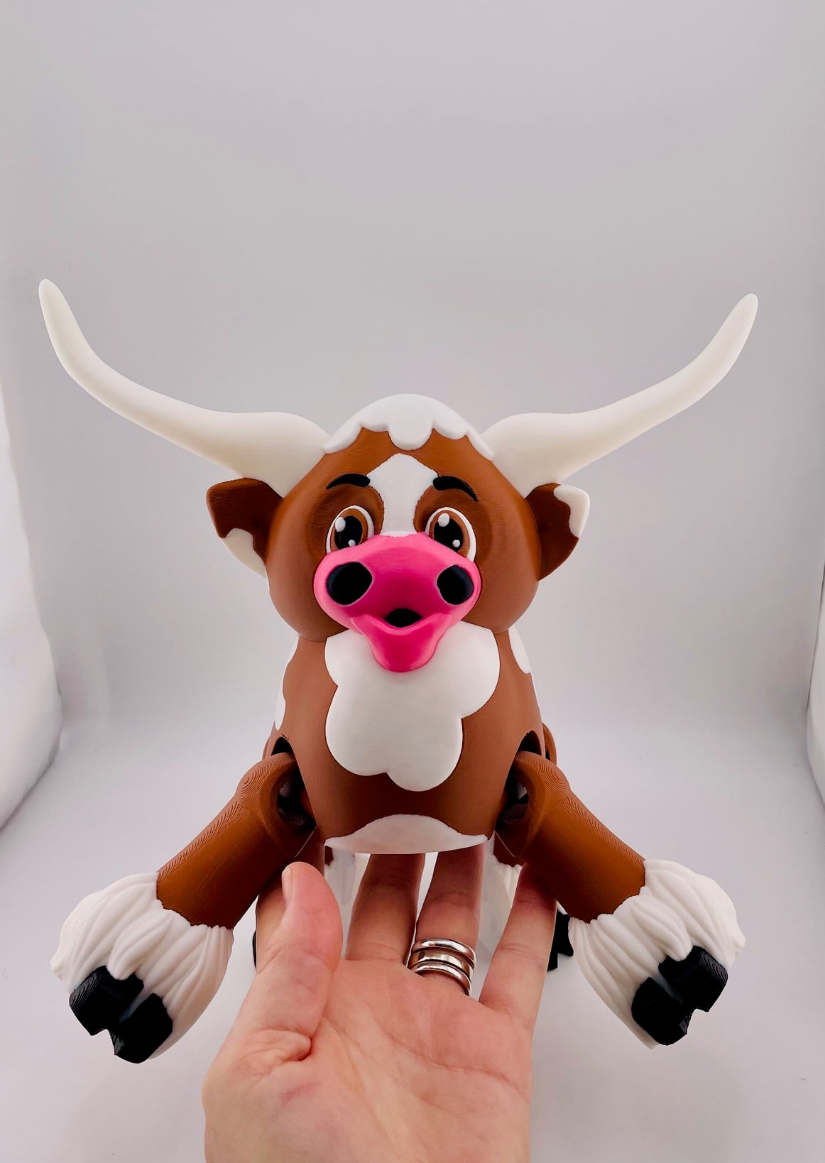Longhorn Cow Flexi 3d model