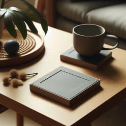 Square designed Coaster 3d model