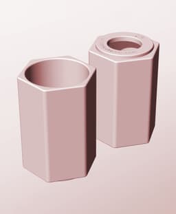 CH68-115-P Modular pierced component container modern decor 3d model