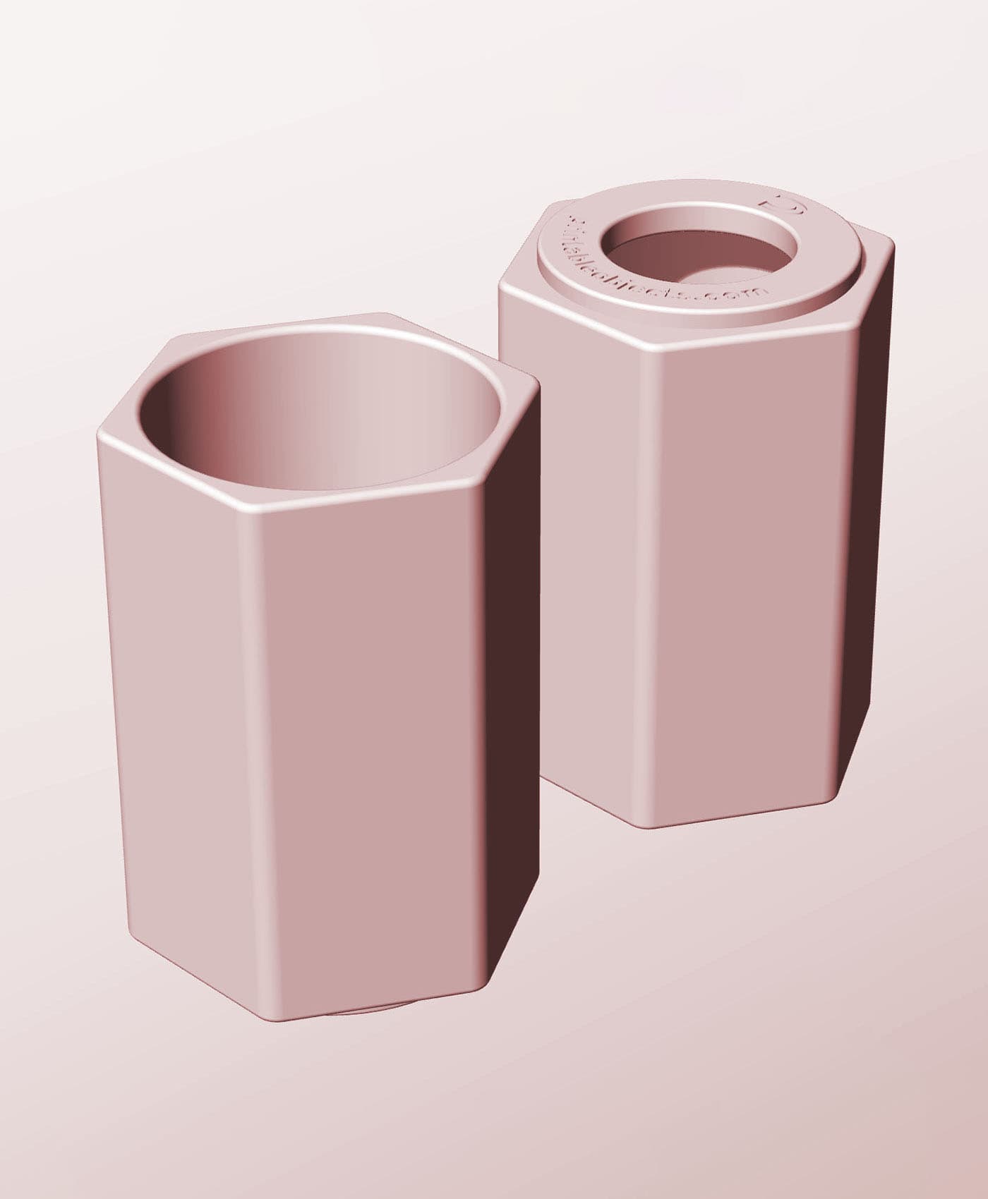 CH68-115-P Modular pierced component container modern decor 3d model