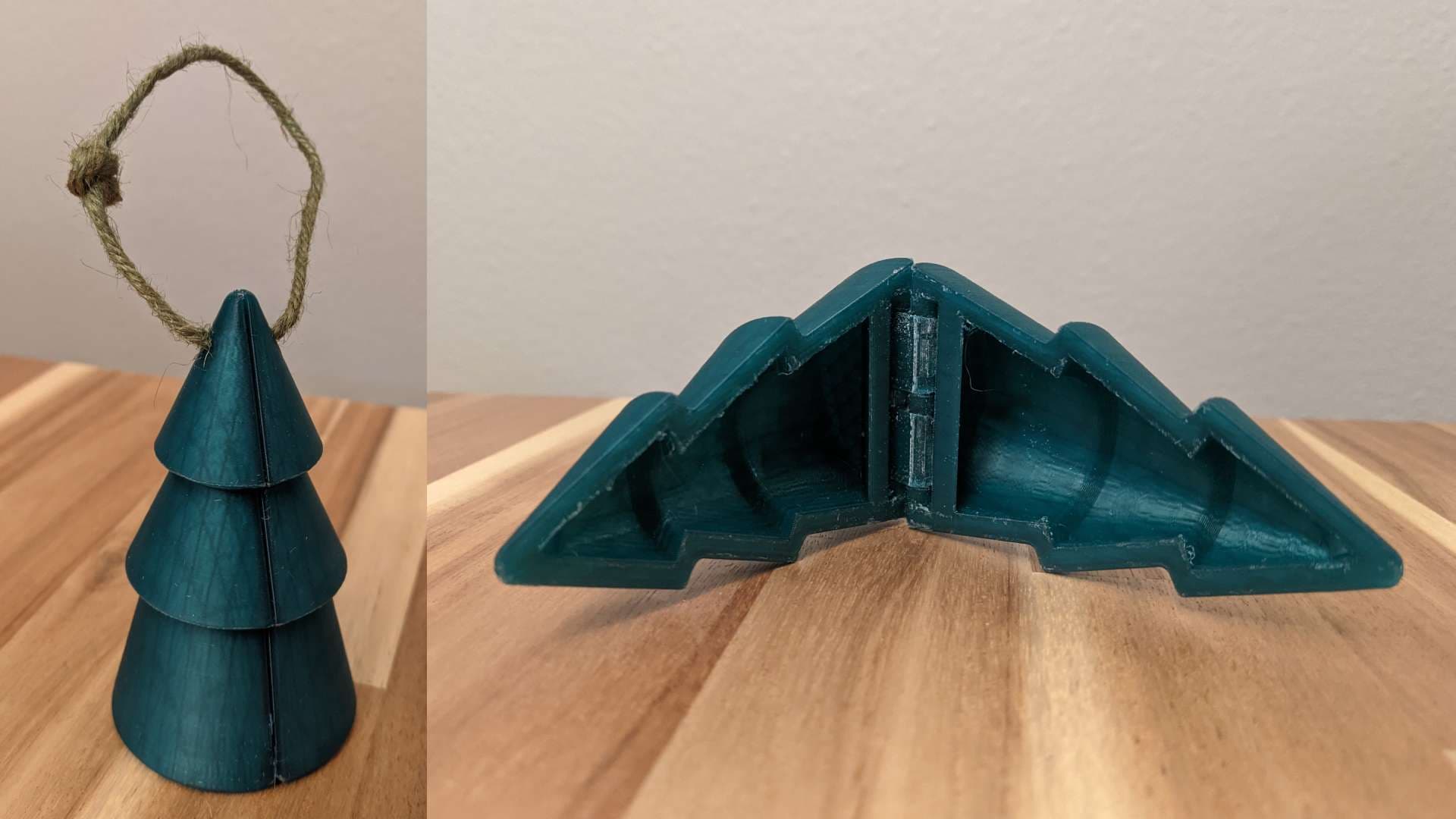 Hinged Christmas Tree (Print in Place).stl 3d model