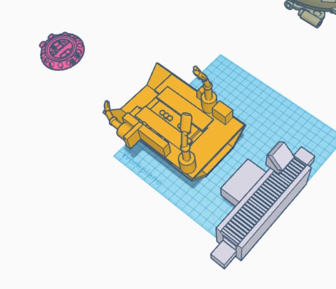 Shipyards Berth for Saucer Space Craft 3d model