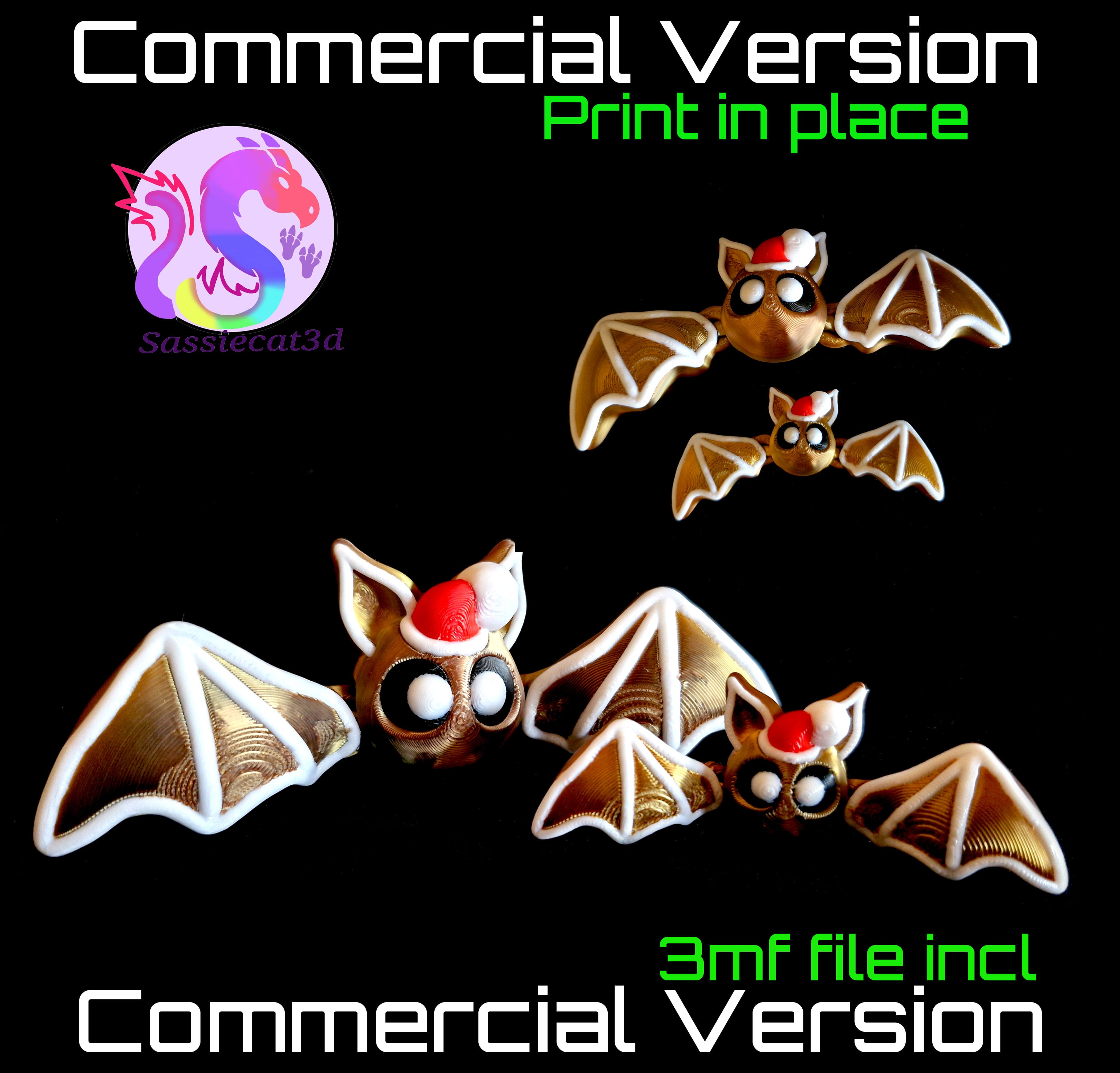 Christmas Cake Bat *Commercial Version* 3d model
