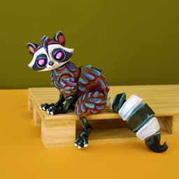 Twisty Raccoon 3d model