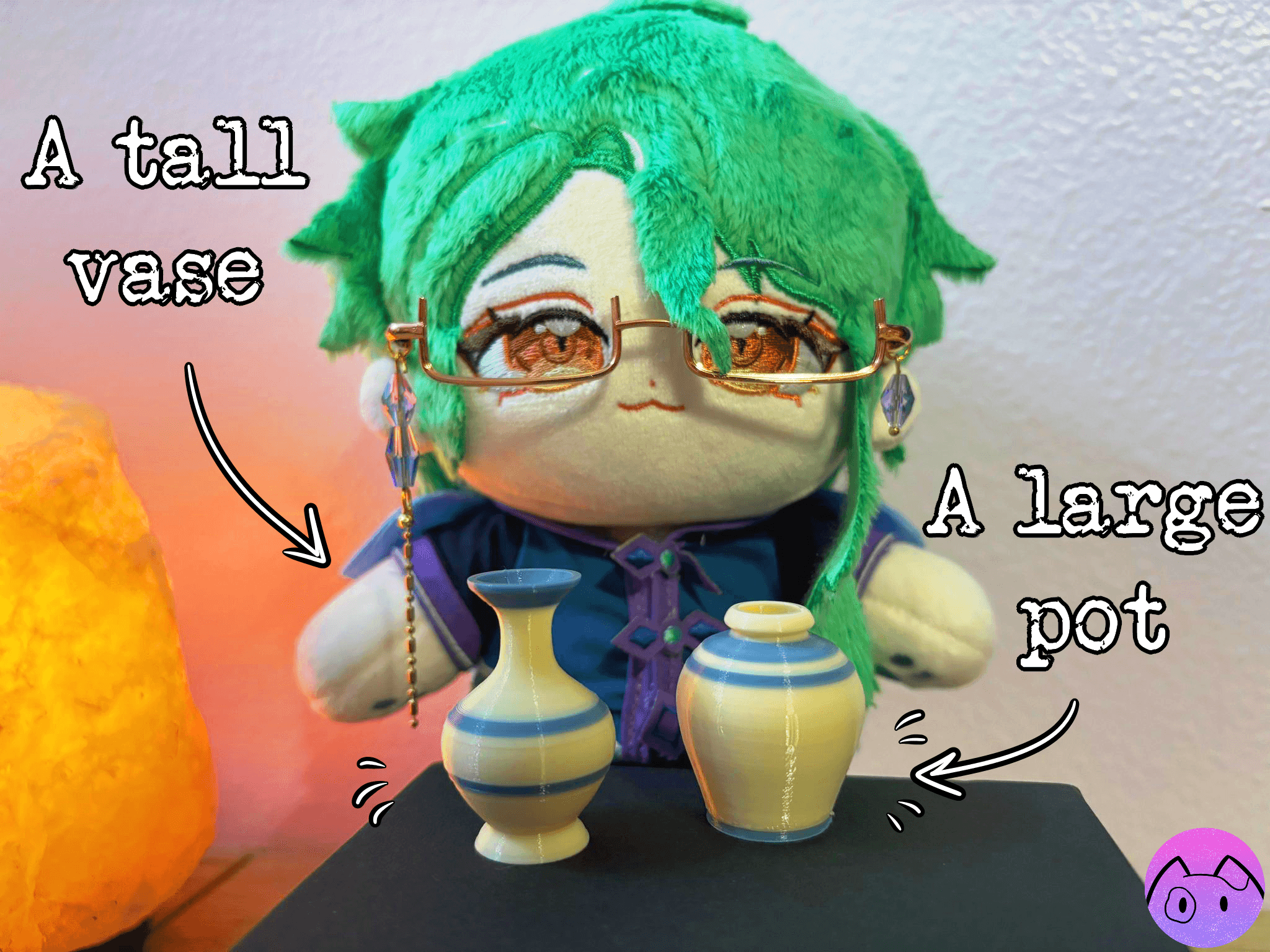 Miniature Baizhu Themed Set 3d model