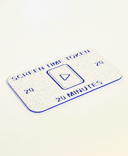 Screen Time Tablet Token 3d model