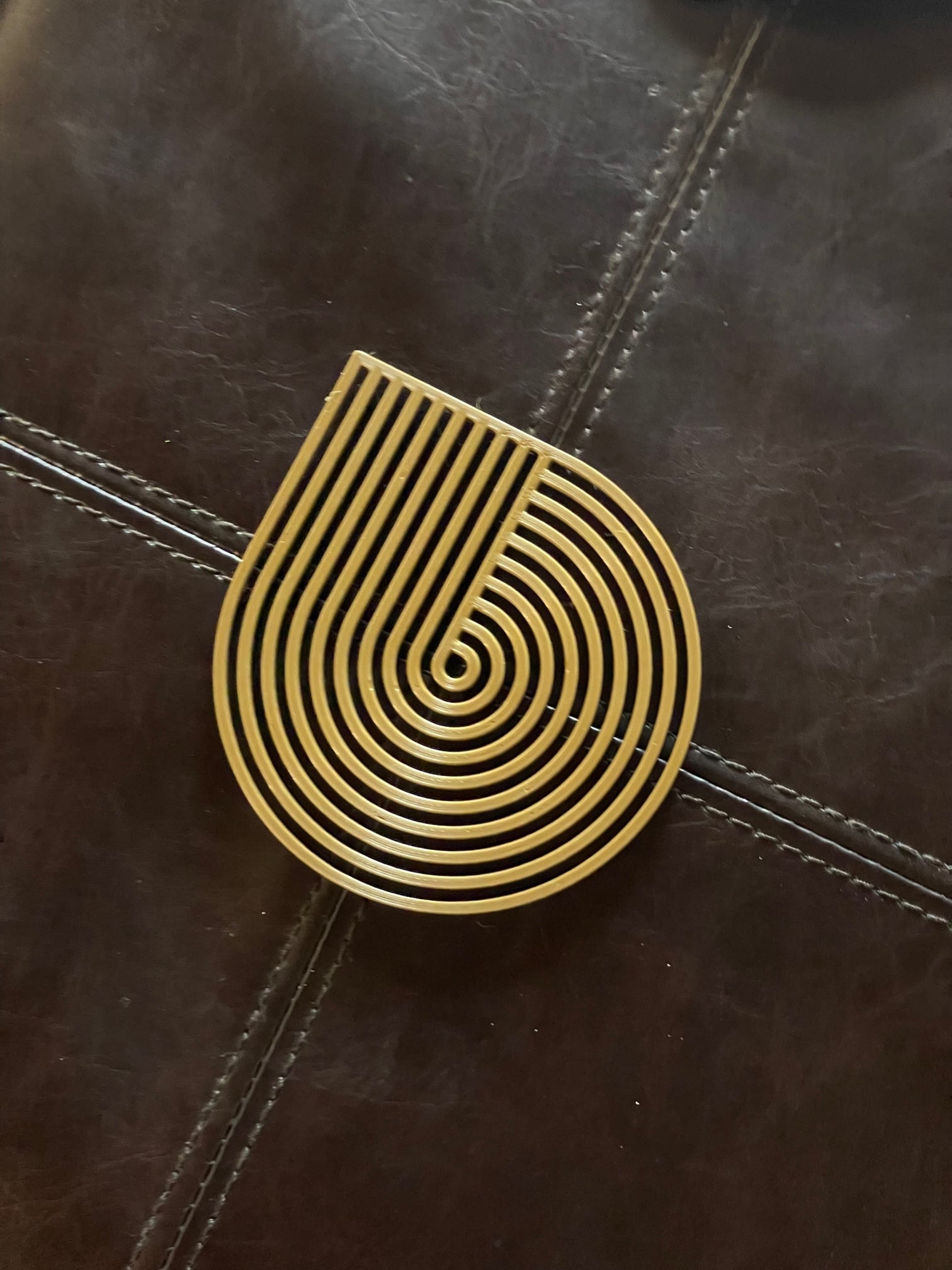 Concentric Circles 4 Retro Coaster 3d model