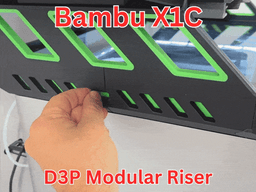 D3P riser for Bambu Lab P1S 3d model