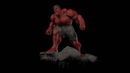 Red Hulk Figure 3d model