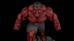 Red Hulk Figure 3d model