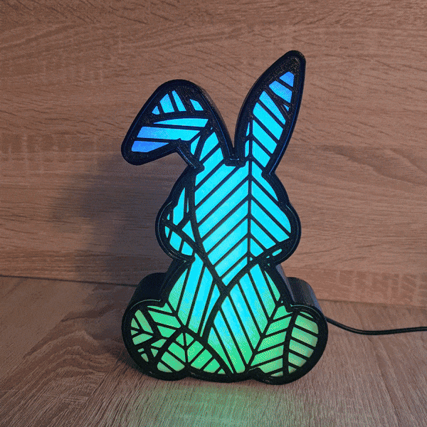 BUNNY RABBIT LED LAMP 3d model