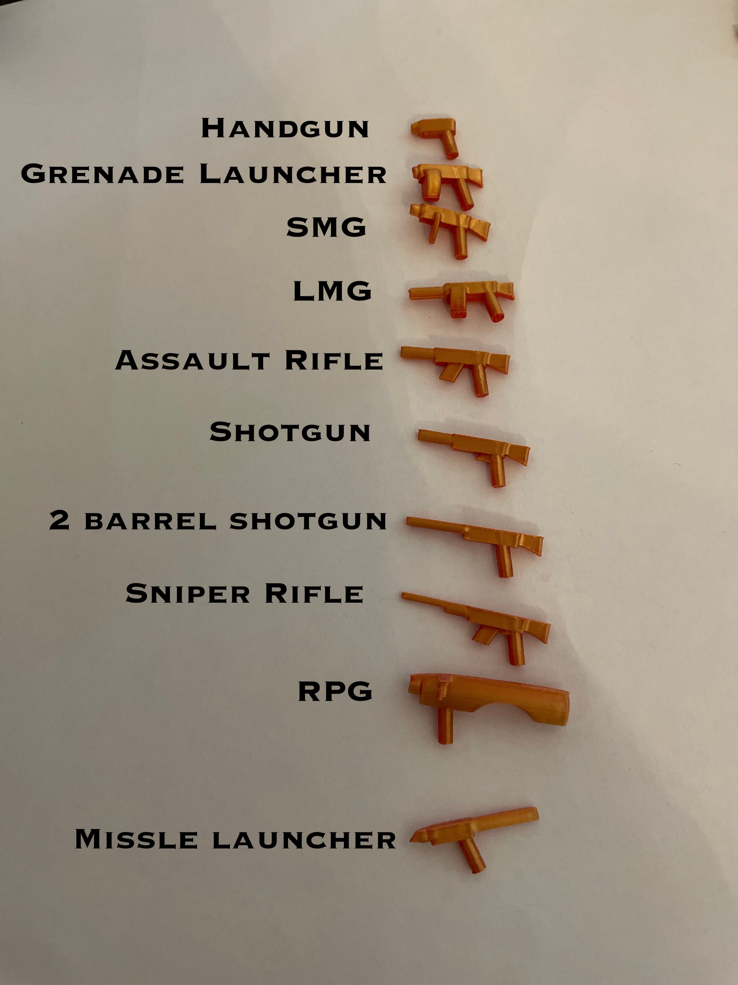 Lego Compatible Guns V2 3d model