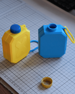 Gas tank inspired portable storage boxes 3d model