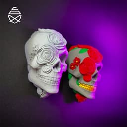 Skull Roses 3d model