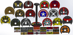 Helmet Stand Modular 3d model