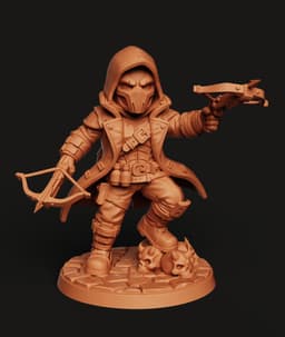 Wasteland Rogue STL | Post Apocalyptic 3D Print | RPG Mini 3d model