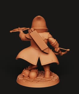 Wasteland Rogue STL | Post Apocalyptic 3D Print | RPG Mini 3d model