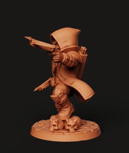 Wasteland Rogue STL | Post Apocalyptic 3D Print | RPG Mini 3d model